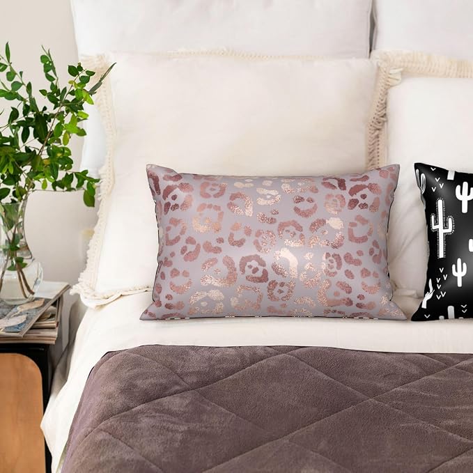 Abstract Rose Gold Leopard