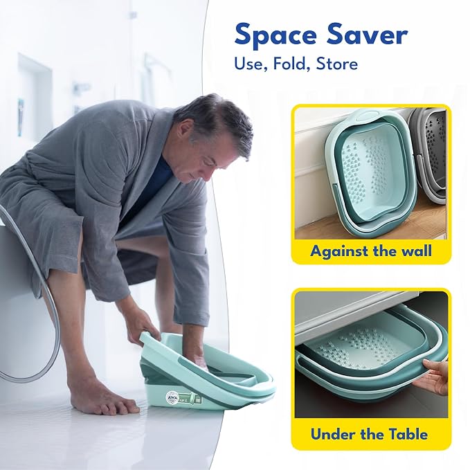Blue Collapsible Basin