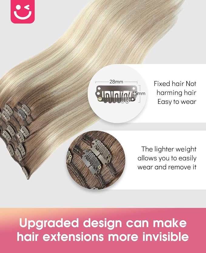 1-#8/60/18 Balayage Ash Brown Fading to Platinum Blond mixed Ash Blond