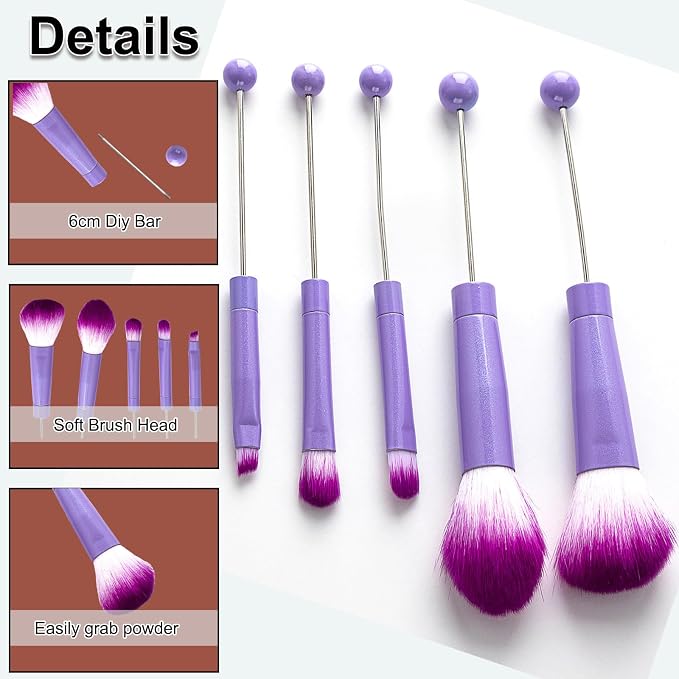 purple brush set