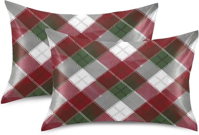 Christmas Plaid Pattern Red