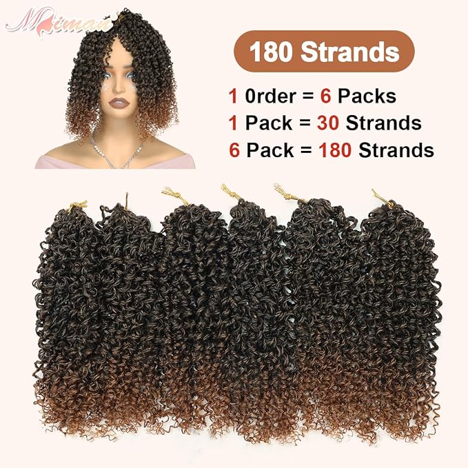 Yanky Twist Crochet Hair-Ombre Brown