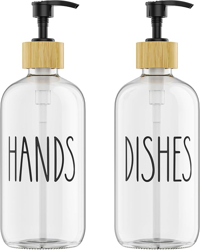 2 Pack Clear Bottle