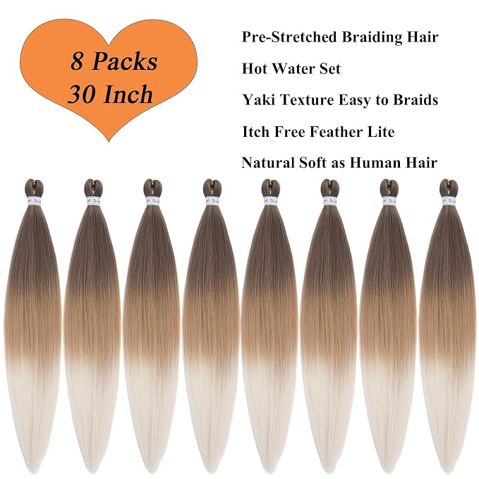 4/27/613 Braiding Hair 8 Packs