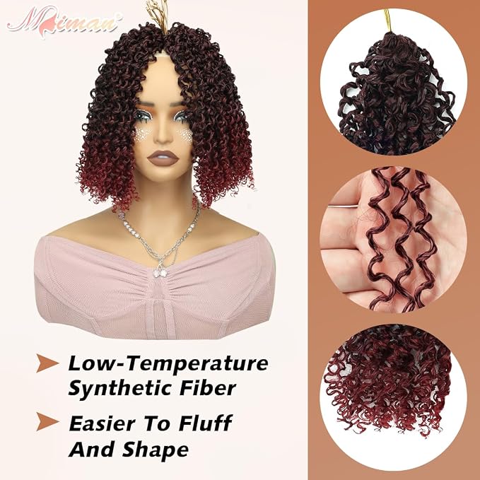 Yanky Twist Crochet Hair-Ombre Burgundy