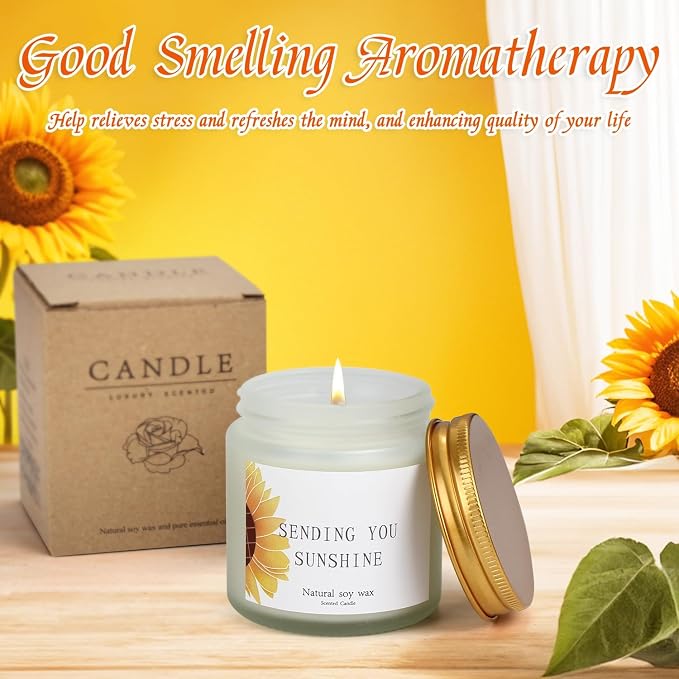 Yellow Sunflower Theme Gift Baskets - 8 Sets