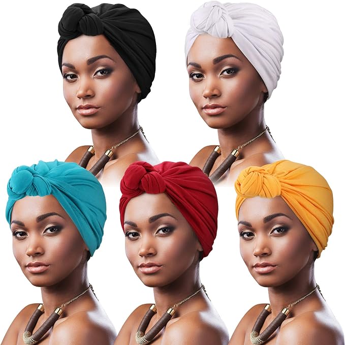 5 Pack Knotted: Black, Russet, Mustarl, Teal, White