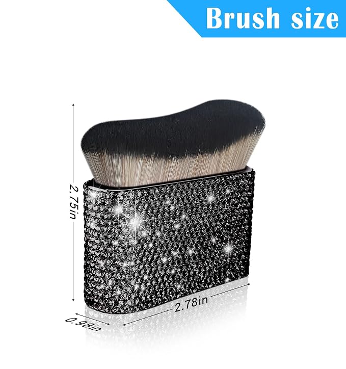 STSA24-square black rhinestone