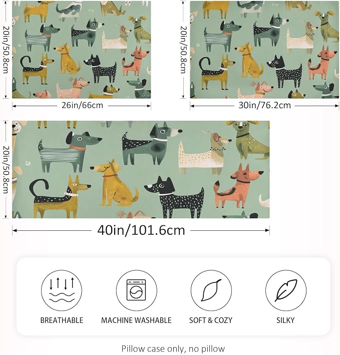 Mint Green Many Dogs