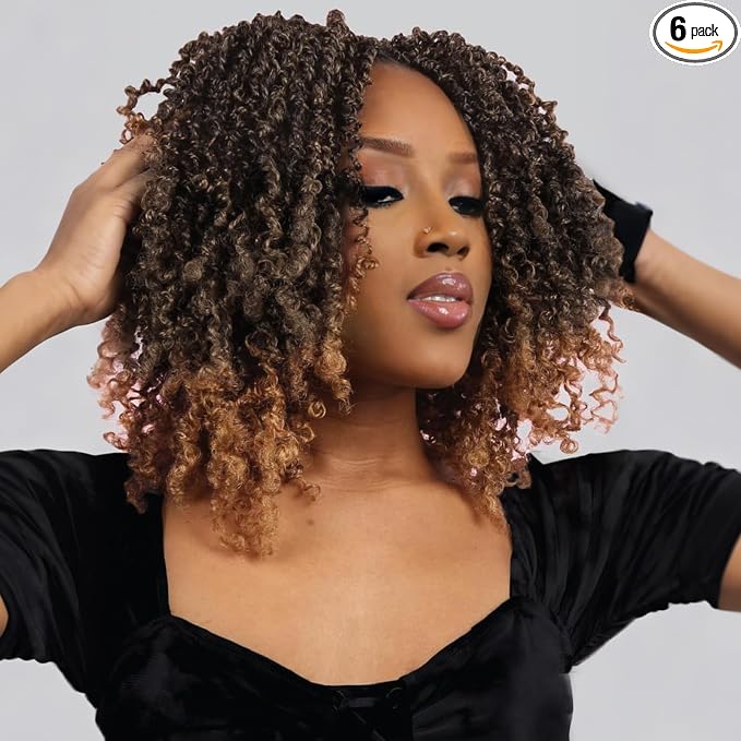 Yanky Twist Crochet Hair-Ombre Brown
