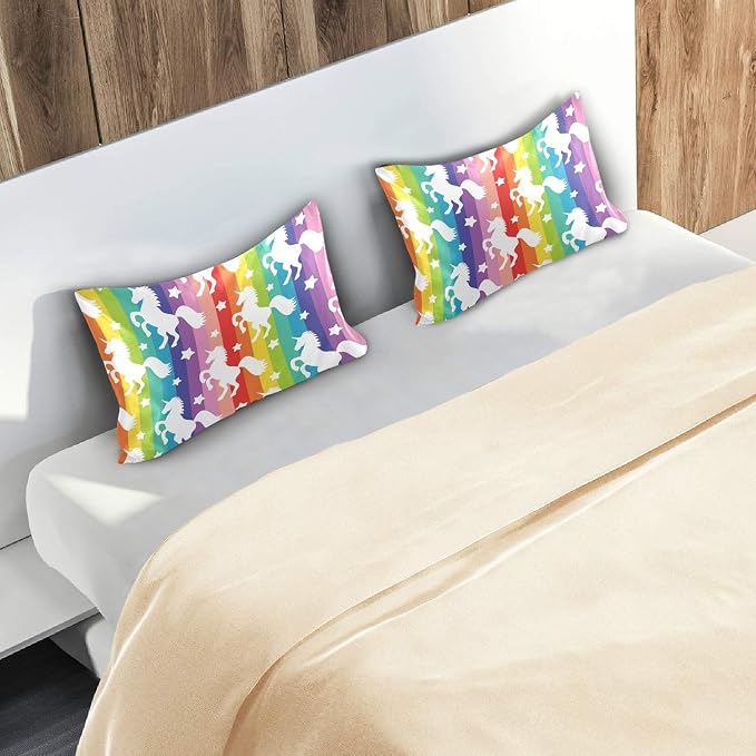 Rainbow Stripe Unicorn Star