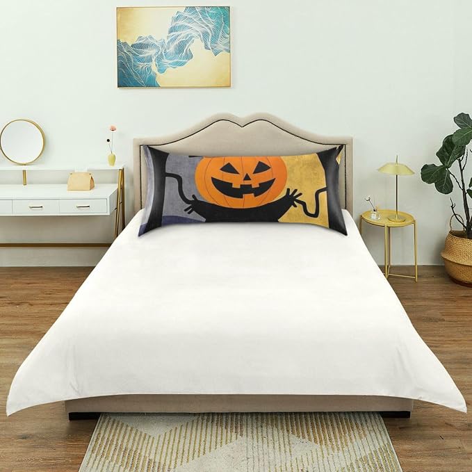 Pumpkin Head Forest Moon Orange Black Yellow