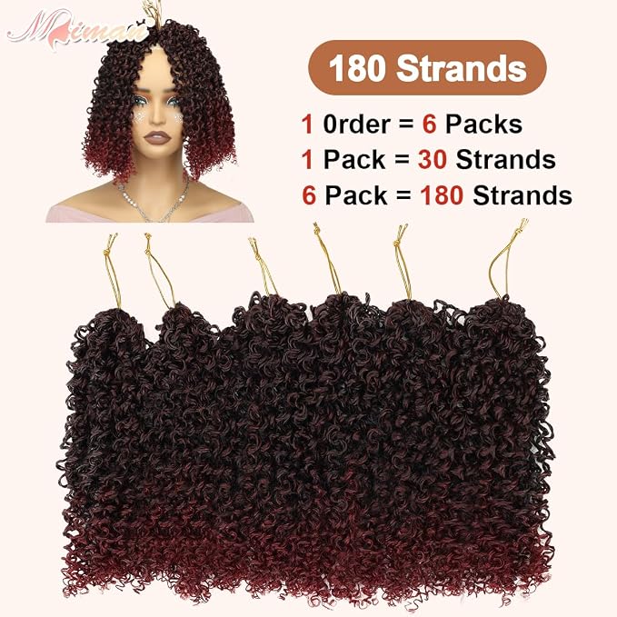 Yanky Twist Crochet Hair-Ombre Burgundy