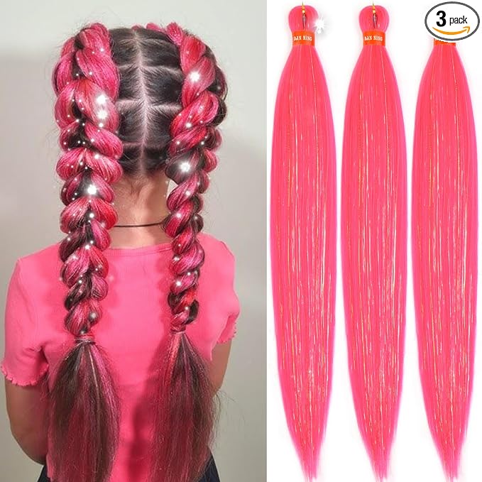 hotpink with tinsel