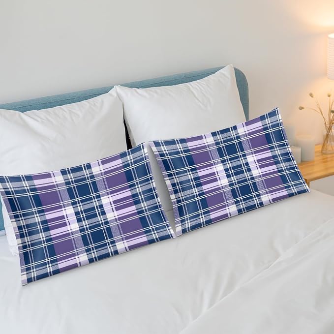 Blue Purple Plaid