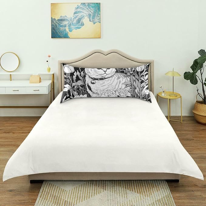 Scottish Fold Ink Peonies Black