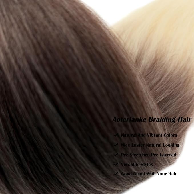 Ash Brown to Blonde Braiding Hair with Boho Curls