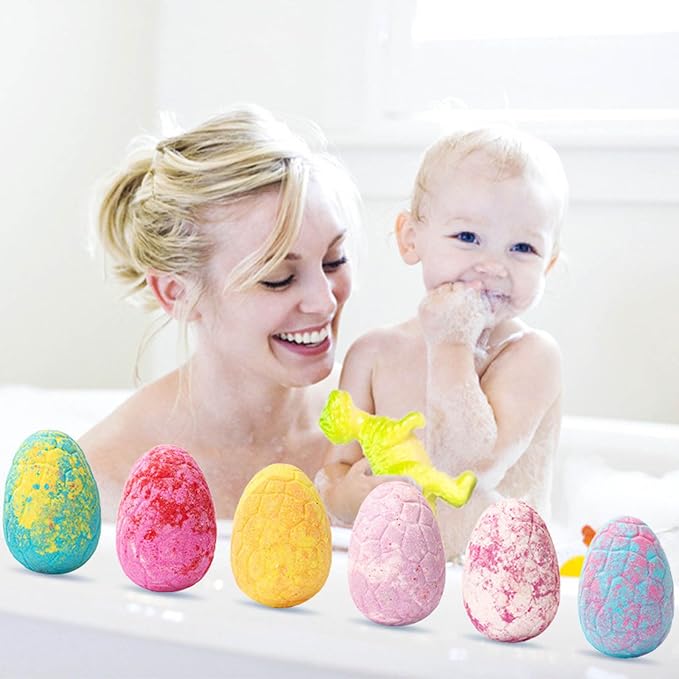 Dinosaur Egg 6pc Pink Box