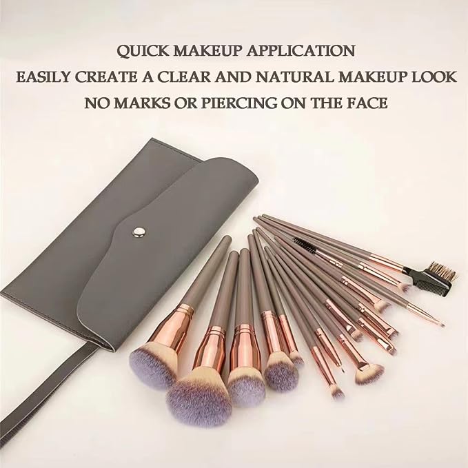 15 brushes + bag