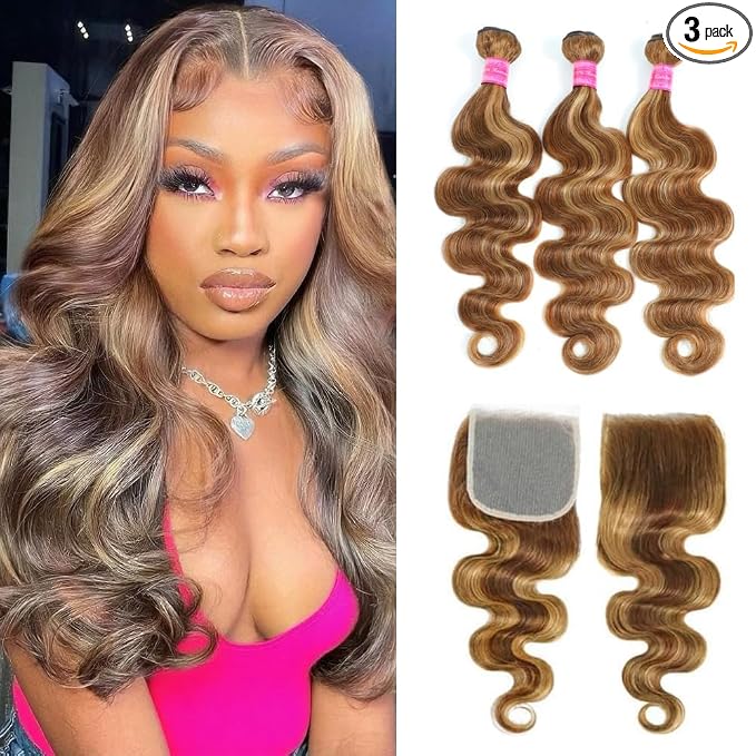 4/27 Body Wave Bundles with Closure