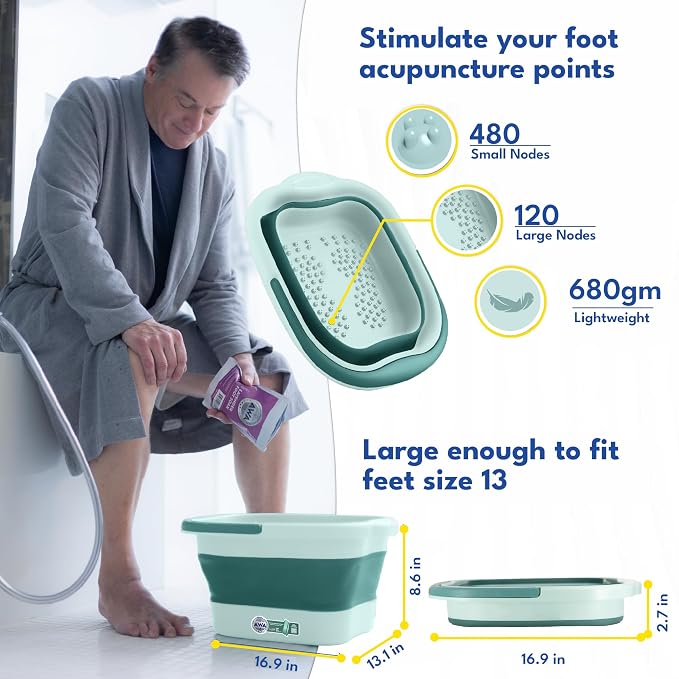 Blue Collapsible Basin