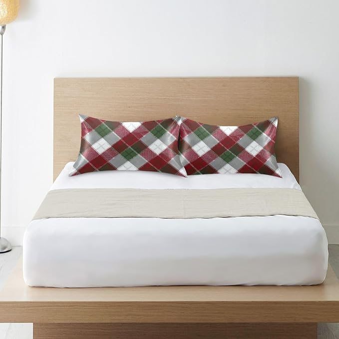 Christmas Plaid Pattern Red