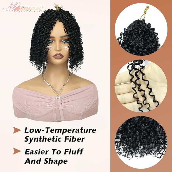 Yanky Twist Crochet Hair-Black