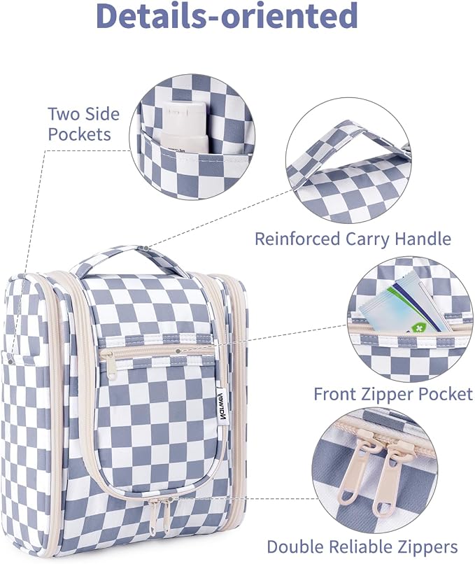 C-Grayish Blue Checkerboard