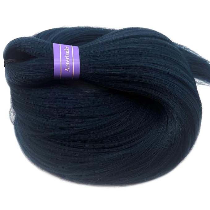 Navy Blue Braiding Hair Pre Stretched