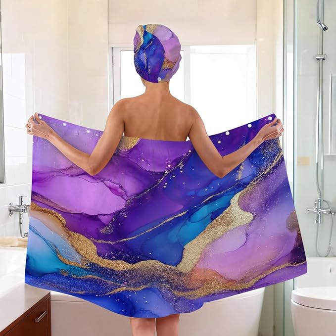 Blue and Purple Marble