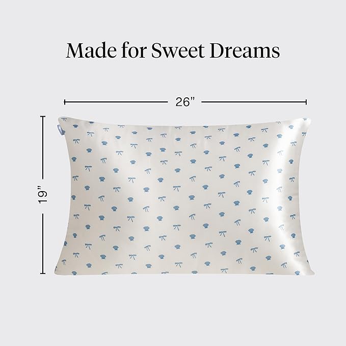 Pearlized Cream & Coastal Blue Print