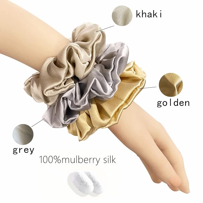 Grey, gold, khaki