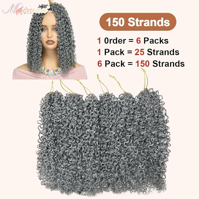 Yanky Twist Crochet Hair-Silver Grey