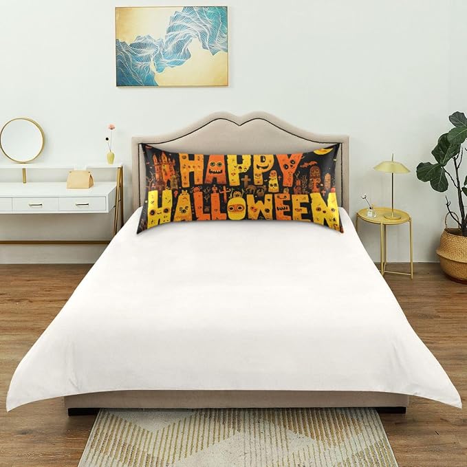 Happy Halloween Art Funny Orange
