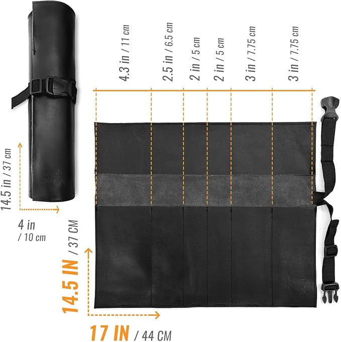 Knife Roll Black