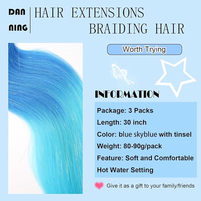 blue-skyblue with tinsel