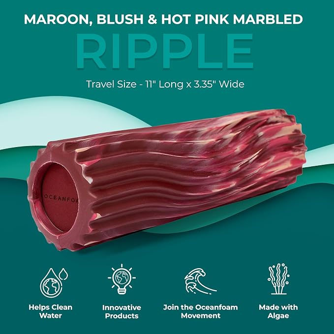 Maroon, Blush & Hot Pink Marbled
