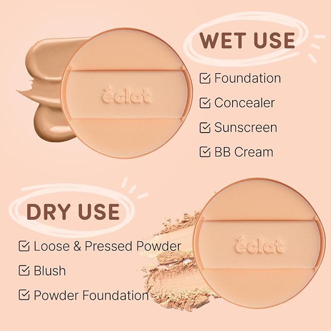 Rubycell Puff Nude Round 2pcs