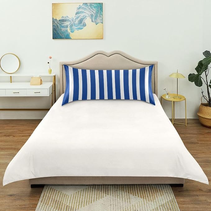 Blue and White Stripes
