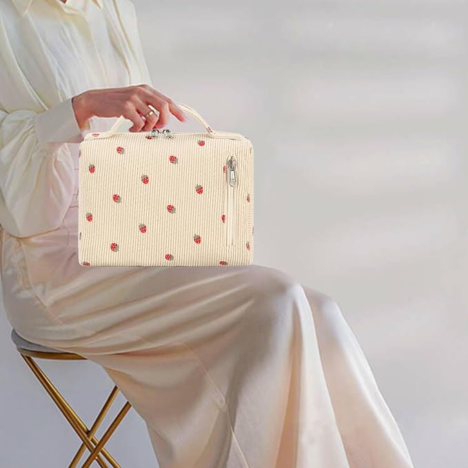 Beige Strawberry Corduroy