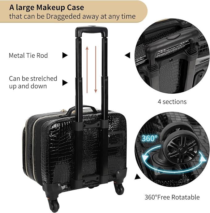 Black-with 7 Pcs Small Bags