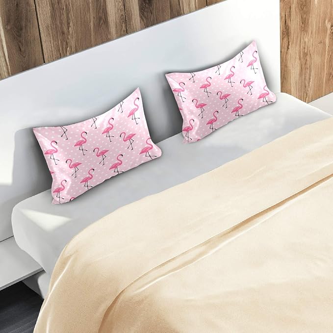 White Dots Flamingo