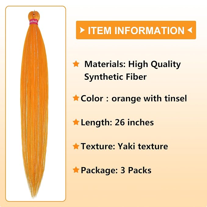 orange mix tinsel