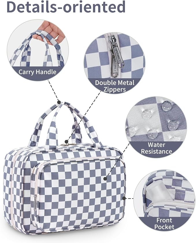 B-Grayish Blue Checkerboard