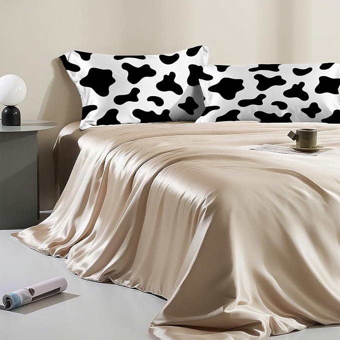 Black and White Cow Print