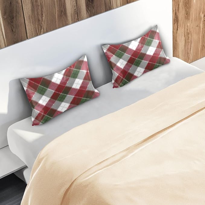 Christmas Plaid Pattern Red