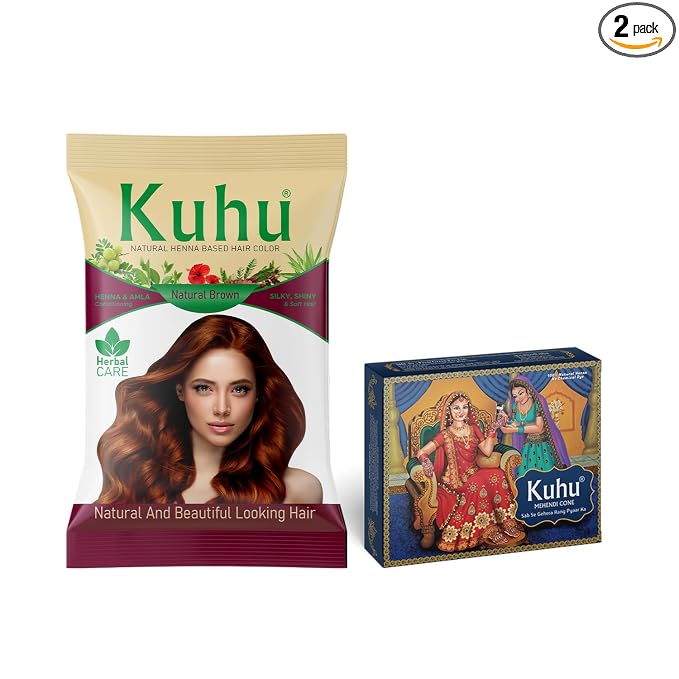 Natural Brown Hair Color (Blue Box Cone)