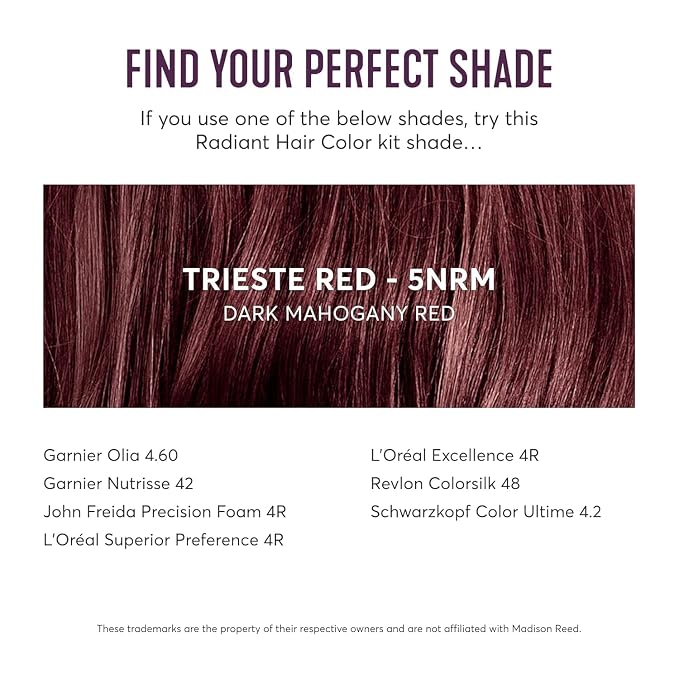5NRM - Dark Mahogany Red with Auburn Tones (Trieste Red)