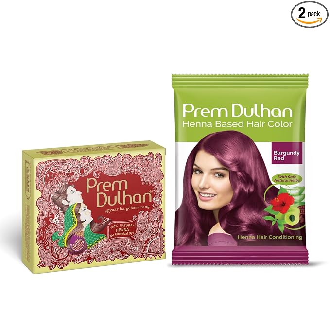 Burgundy Hair Color (Yellow Box Cone)