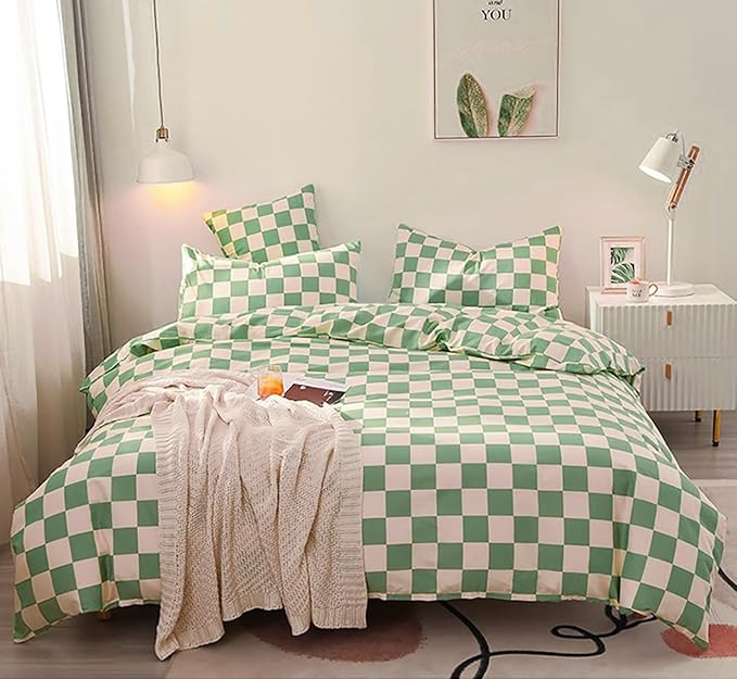 Grid Green White